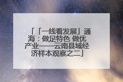 「一线看发展」通海：做足特色 做优产业——云南县域经济样本观察之二