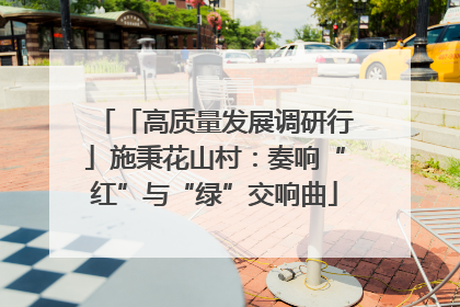 「高质量发展调研行」施秉花山村：奏响“红”与“绿”交响曲