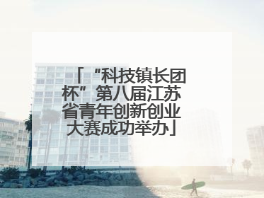 “科技镇长团杯”第八届江苏省青年创新创业大赛成功举办