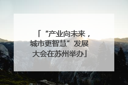 “产业向未来，城市更智慧”发展大会在苏州举办