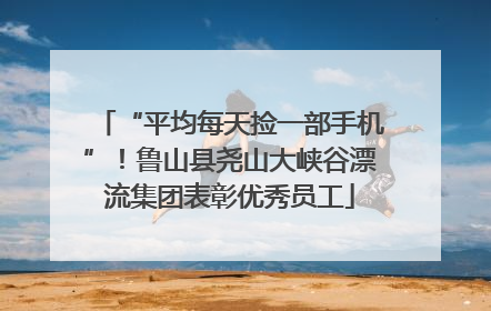 “平均每天捡一部手机”！鲁山县尧山大峡谷漂流集团表彰优秀员工