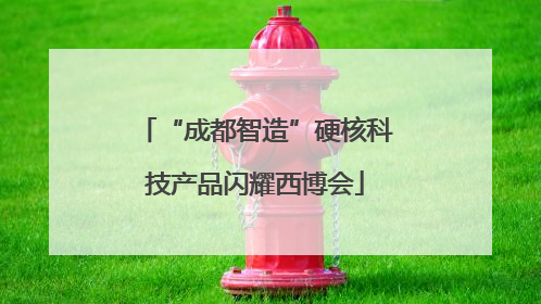 “成都智造”硬核科技产品闪耀西博会