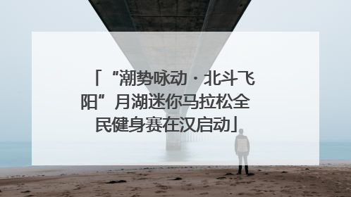 “潮势咏动・北斗飞阳”月湖迷你马拉松全民健身赛在汉启动