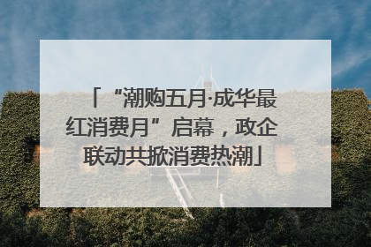 “潮购五月·成华最红消费月”启幕，政企联动共掀消费热潮