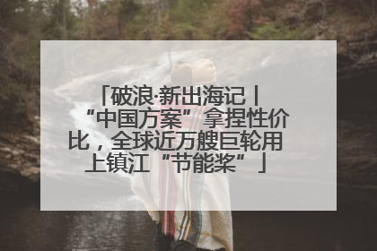 破浪·新出海记丨 “中国方案”拿捏性价比，全球近万艘巨轮用上镇江“节能桨”