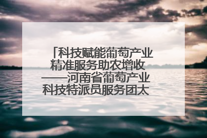 科技赋能葡萄产业 精准服务助农增收——河南省葡萄产业科技特派员服务团太康县科技服务纪实