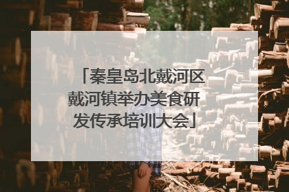 秦皇岛北戴河区戴河镇举办美食研发传承培训大会