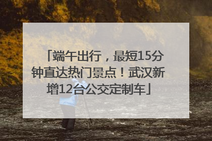 端午出行，最短15分钟直达热门景点！武汉新增12台公交定制车