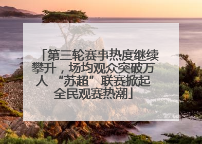 第三轮赛事热度继续攀升，场均观众突破万人 “苏超”联赛掀起全民观赛热潮