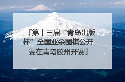 第十三届“青岛出版杯”全国业余围棋公开赛在青岛胶州开赛