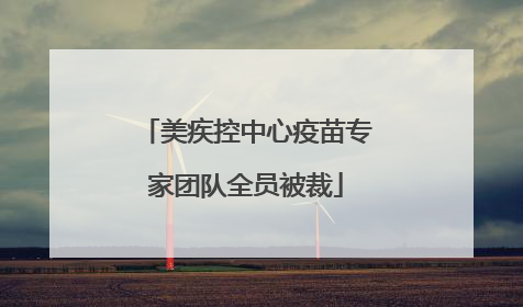 美疾控中心疫苗专家团队全员被裁