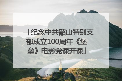 纪念中共韶山特别支部成立100周年《堡垒》电影党课开课