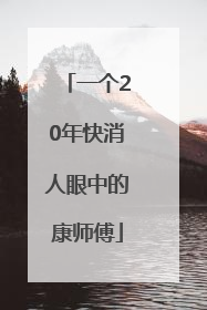 一个20年快消人眼中的康师傅