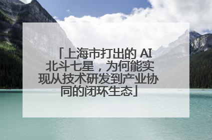 上海市打出的 AI 北斗七星，为何能实现从技术研发到产业协同的闭环生态