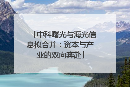 中科曙光与海光信息拟合并：资本与产业的双向奔赴