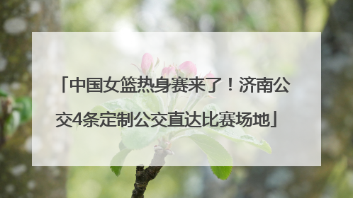 中国女篮热身赛来了！济南公交4条定制公交直达比赛场地
