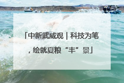 中新武威观｜科技为笔，绘就夏粮“丰”景