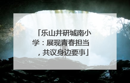 乐山井研城南小学：展现青春担当，共议身边要事