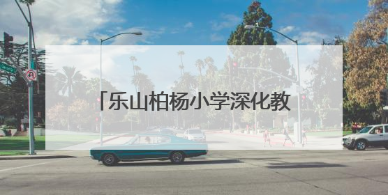 乐山柏杨小学深化教育对口帮扶工作建设