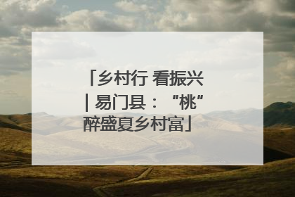 乡村行 看振兴｜易门县：“桃”醉盛夏乡村富