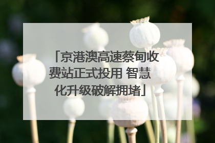 京港澳高速蔡甸收费站正式投用 智慧化升级破解拥堵