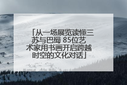 从一场展览读懂三苏与巴蜀 85位艺术家用书画开启跨越时空的文化对话