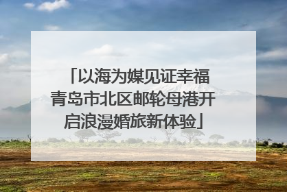 以海为媒见证幸福 青岛市北区邮轮母港开启浪漫婚旅新体验