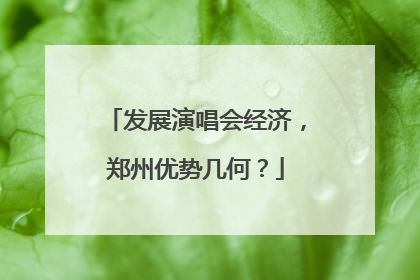 发展演唱会经济，郑州优势几何？
