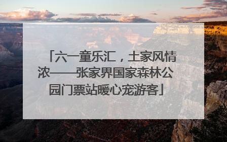 六一童乐汇，土家风情浓——张家界国家森林公园门票站暖心宠游客