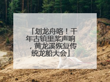 划龙舟咯！千年古镇里桨声响，黄龙溪恢复传统龙船大会