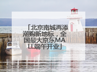 北京南城再添潮购新地标，全国最大京东MALL端午开业