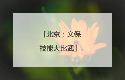 北京：文保技能大比武