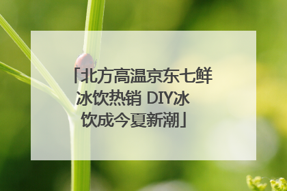 北方高温京东七鲜冰饮热销 DIY冰饮成今夏新潮