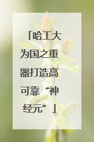 哈工大为国之重器打造高可靠“神经元”