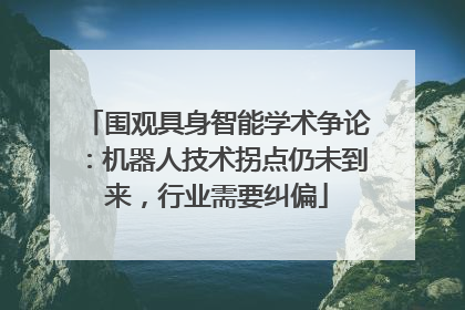围观具身智能学术争论：机器人技术拐点仍未到来，行业需要纠偏