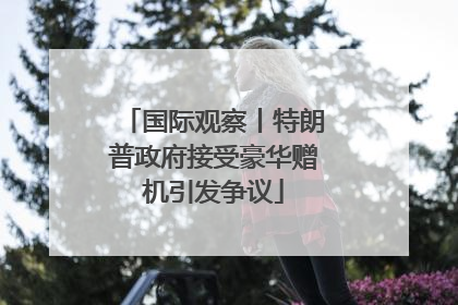 国际观察丨特朗普政府接受豪华赠机引发争议