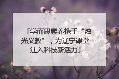 学而思素养携手“烛光义教”，为辽宁课堂注入科技新活力