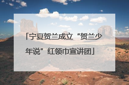 宁夏贺兰成立“贺兰少年说”红领巾宣讲团