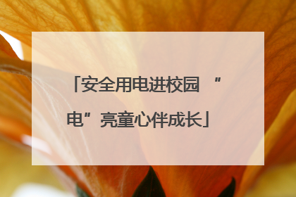 安全用电进校园 “电”亮童心伴成长
