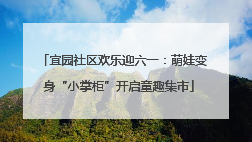 宜园社区欢乐迎六一：萌娃变身“小掌柜”开启童趣集市