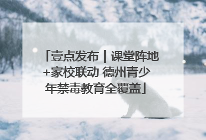 壹点发布｜课堂阵地+家校联动 德州青少年禁毒教育全覆盖