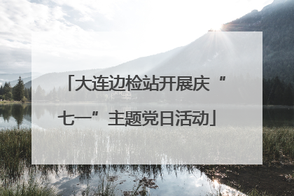 大连边检站开展庆“七一”主题党日活动