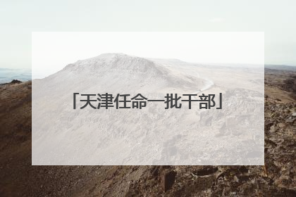 天津任命一批干部