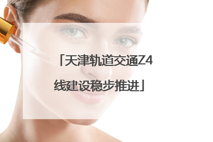 天津轨道交通Z4线建设稳步推进
