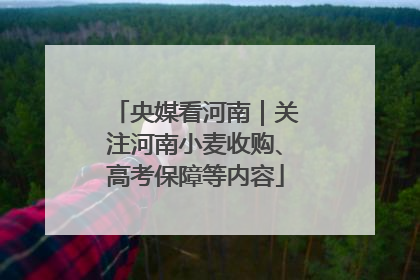 央媒看河南｜关注河南小麦收购、高考保障等内容