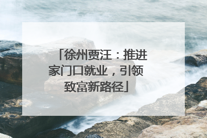 徐州贾汪：推进家门口就业，引领致富新路径
