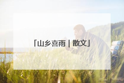 山乡喜雨｜散文