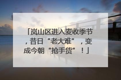 岚山区进入麦收季节，昔日“老大难”，变成今朝“抢手货”！