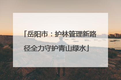 岳阳市：护林管理新路径全力守护青山绿水