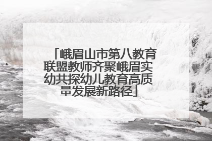 峨眉山市第八教育联盟教师齐聚峨眉实幼共探幼儿教育高质量发展新路径